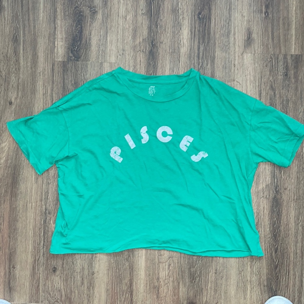 Aerie Pisces Oversized Crop Tee